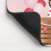 Tapis De Souris Baisers de chiot gratuit Valentine Chien Rouge (Coin)