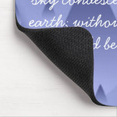 Tapis De Souris Baisses bleues de pluie avec la citation Mousepad (Coin)