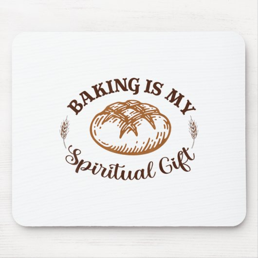 Tapis De Souris Baking Is My Sritual Gift Funny Bake Lover Pastry (Devant)