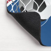 Tapis De Souris Bal De Football Sur Drapeau Australien (Coin)