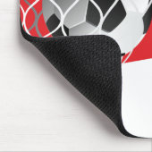 Tapis De Souris Bal De Football Sur Drapeau Canadien (Coin)