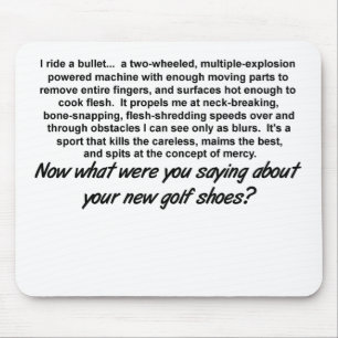 Tapis De Souris Balade A Bullet - Vélo Dirt Motocross Mousepad