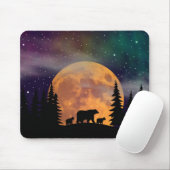 Tapis De Souris Balade des ours - Silhouette (Avec souris)