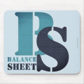 TAPIS DE SOURIS "BALANCE SHEET" (Devant)