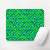 Tapis De Souris Balances bleues vertes (Avec souris)