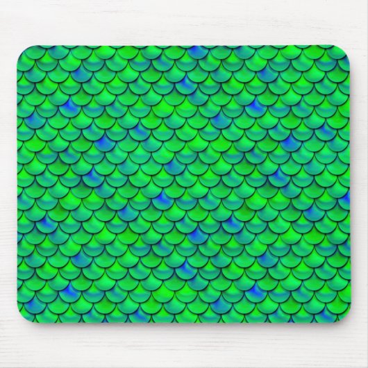 Tapis De Souris Balances bleues vertes (Devant)