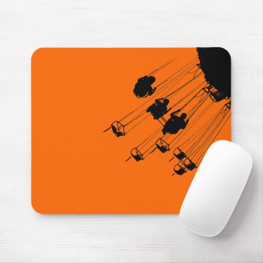Tapis De Souris Balançoires et ronds-points - Orange (Avec souris)