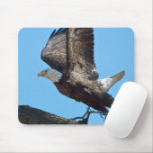 Tapis De Souris Bald Eagle décolle (Avec souris)