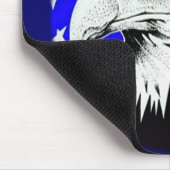 Tapis De Souris Bald Eagle et drapeau américain (Coin)