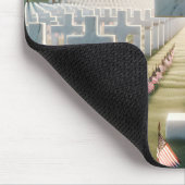 Tapis De Souris Bald Eagle Garde Un Cimetière Militaire (Coin)