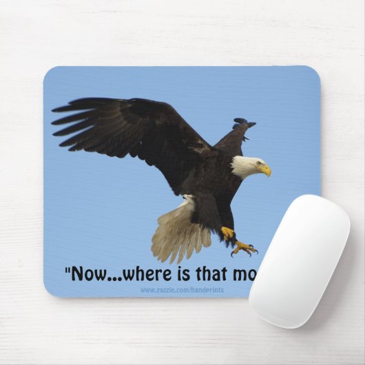Tapis De Souris Bald Eagle Mousepad (Avec souris)