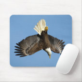 Tapis De Souris Bald Eagle plongée vers l'eau (Avec souris)