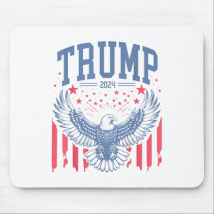 Tapis De Souris Bald Eagle Président Trump 2024 Élections à Amer