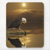 Tapis De Souris BALD EAGLE & SUNLIGHT Mousepad (Devant)