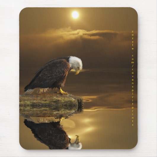 Tapis De Souris BALD EAGLE & SUNLIGHT Mousepad (Devant)