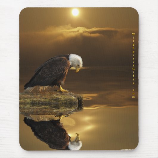Tapis De Souris BALD EAGLE & SUNLIGHT Mousepad (Devant)