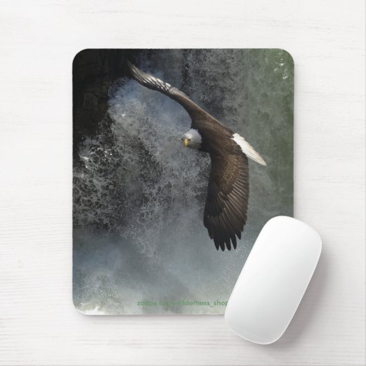 Tapis De Souris BALD EAGLE & WATERFALL Mousepad (Avec souris)