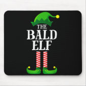 Tapis De Souris Bald Elf Matching Family Group Christmas Party Pyj (Devant)