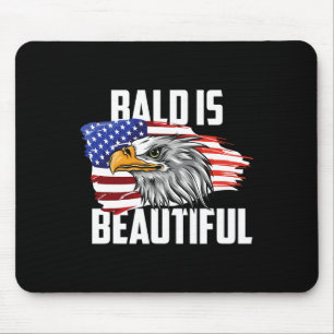 Tapis De Souris Bald est magnifique Juillet 4 Juillet Aigle Amériq
