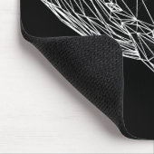 Tapis de souris baleine géométrique moderne (Coin)