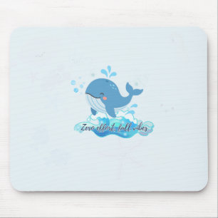 Tapis de souris Baleine Mignonne Esthétique de p