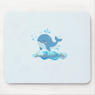 Tapis de souris Baleine Mignonne | Esthétique de p