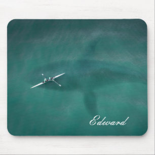 Tapis De Souris Baleine sous le bateau : jamais seule en mer