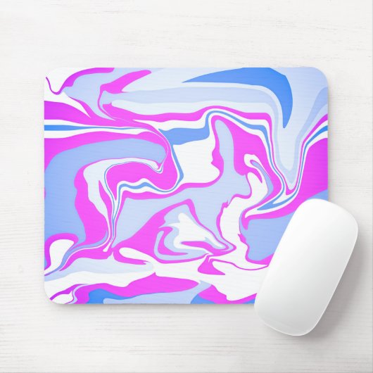 Tapis De Souris Balisage rose et bleu (Avec souris)