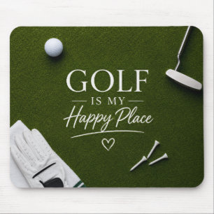 Tapis De Souris Balle de golf sur parcours vert