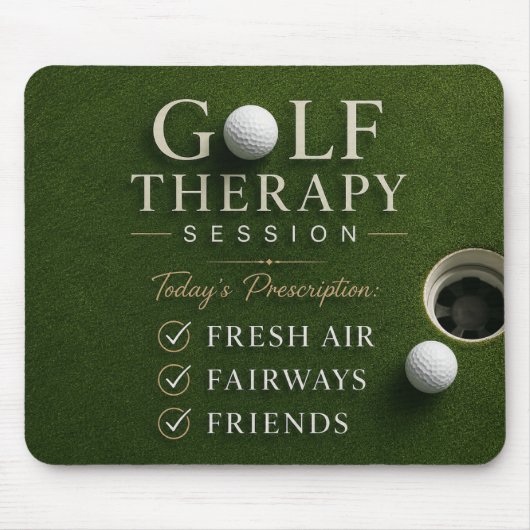 Tapis De Souris Balle de golf sur parcours vert (Devant)