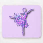 Tapis De Souris Ballerina Art Purple Dance (Devant)