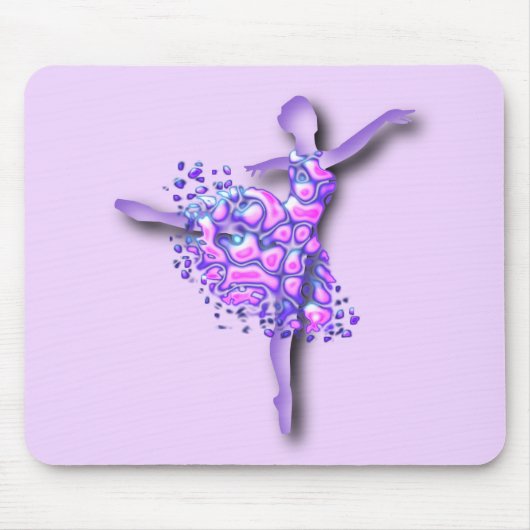 Tapis De Souris Ballerina Art Purple Dance (Devant)