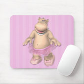 Tapis De Souris Ballerine Mousepad d'hippopotame (Avec souris)