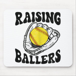 Tapis De Souris Ballers Softball Maman Baseball Maman Mère Fête de