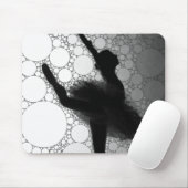 Tapis De Souris Ballet Black Blanc Danse Ballerina (Avec souris)