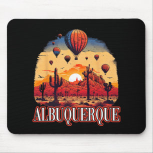 Tapis De Souris Ballon d'Albuquerque Nouveau-Mexique Montgolfière