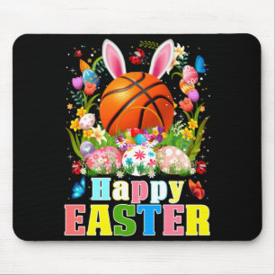 Tapis De Souris Ballon de Basketball Avec Oreilles de Lapin Jour d