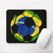 Tapis De Souris Ballon de football Mousepad du Brésil (Avec souris)