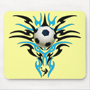 TAPIS DE SOURIS BALLON DE FOOTBALL TRIBAL