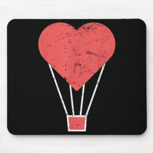Tapis De Souris Ballons à air chaud de coeur mignon