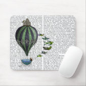 Tapis De Souris Ballons à air chaud et oiseaux (Avec souris)