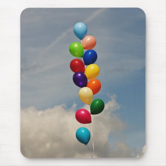 Tapis De Souris Ballons dans le ciel Mousepad (Devant)