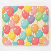 Tapis De Souris Ballons de fête de différentes couleurs (Devant)