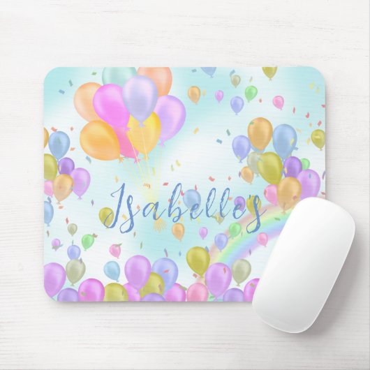Tapis De Souris Balloon Pastel (Avec souris)