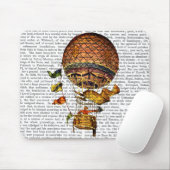 Tapis De Souris Ballotte à air chaud avec drapeaux (Avec souris)