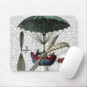 Tapis De Souris Ballotte à air chaud Place du Louvre (Avec souris)