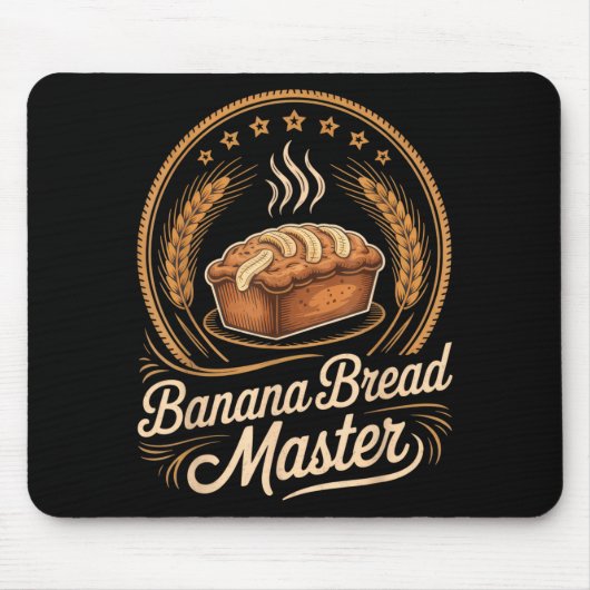 Tapis De Souris Banana Bread Master Baker Chef Humor Fall Baking L (Devant)