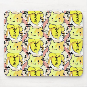 Tapis De Souris Banana Chat Sad Drôle
