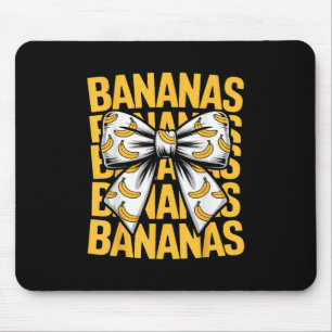 Tapis De Souris Banana Coquette Cute Bananes Bow Femmes Filles Enf