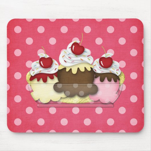 Tapis De Souris banana split (Devant)